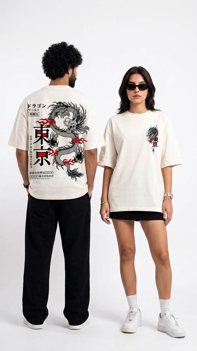Ryu Dragon Streetwear B&W